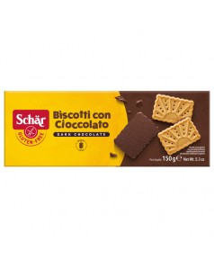 Gluten free Biscuits covered with dark chocolate (150gr)