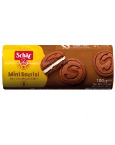 Gluten free 'Mini Sorrisi' cream filled chocolate cookies (100gr)